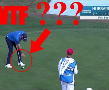 Mark Hubbard uses BIZZARE putting style at American Express Open!!!
