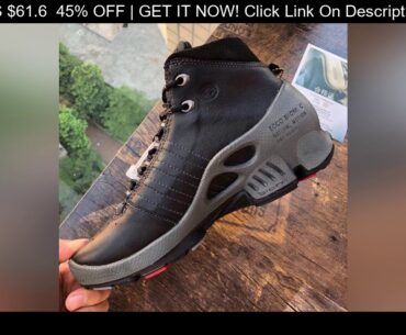 New Training Gennuine Leather Golf Boots Men Anti Slip Spikless Golf Shoes High Quality Size 36-45