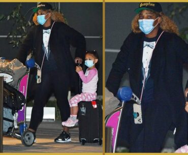 SERENA WILLIAMS ARRIVED IN AUSTRALIA WITH DAUGHTER ALEXIS OLYMPIA FOR THE AUSTRALIAN OPEN 2021