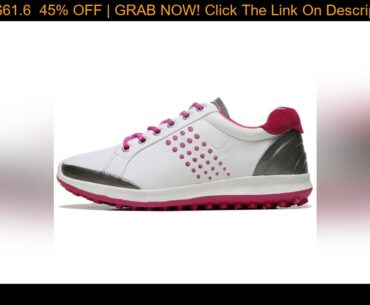 New Professional Genuine Leather Golf Shoes Women High Qualtiy Walking Shoes for Golfers Ladies Out