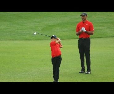 Tiger Woods Son Plays Just Like Him | Charlie Woods