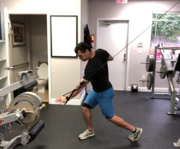 Staggered Stance Single Arm Chop