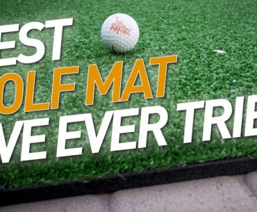 BEST GOLF MAT - Monster Mat Review - Upgrade Mevo Plus, Skytrak & Optishot