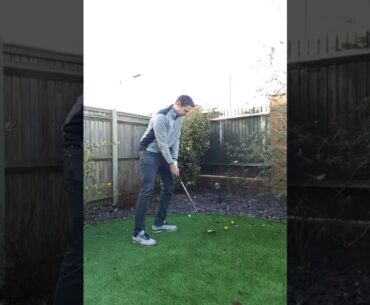 23rd January 2021 - 9 iron this time with right foot much further back