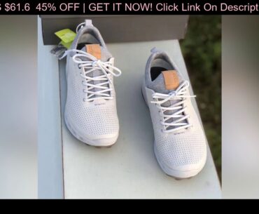 New Professional Golf Shoes Men Genuine Leather Golf Sneakers Outdoor Anti Slip Spikless Walking Fo