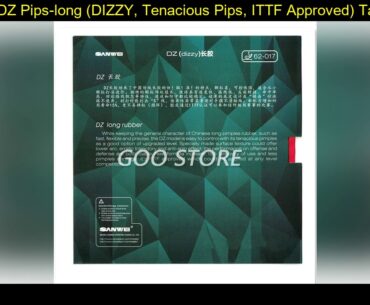 SANWEI DZ Pips-long (DIZZY, Tenacious Pips, ITTF Approved) Table Tennis Rubber Pimples Long Topshee