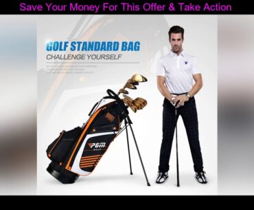 #Top Pgm Portable Golf Stand Bag Golf Bags Men Women Waterproof Golf Club Set Bag With Stand 14 Soc