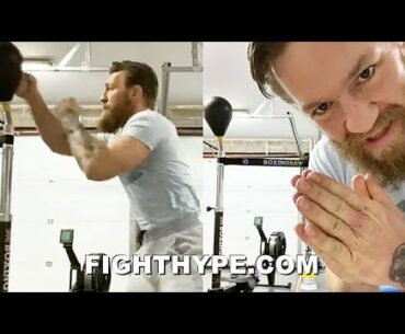 CONOR MCGREGOR PERFECTING BOXING SKILLS & "PINPOINTER" PUNCHES; GOES BARE KNUCKLE ON BOXINGBAR