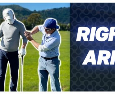 Right Arm In Golf Swing - Elbow move!