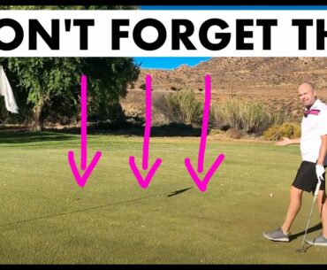 This SIMPLE PUTTING TIP will save you shots