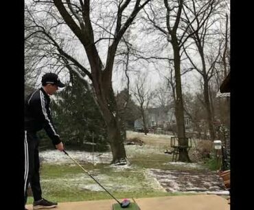 16yr old hits STINGERS with plastic golf balls!