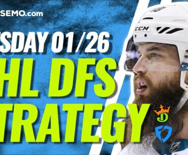 NHL DFS PICKS: DRAFTKINGS & FANDUEL DAILY FANTASY HOCKEY STRATEGY | TUESDAY 1/26/21