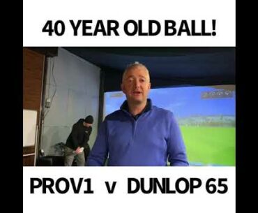 ProV1 v 40 year old Dunlop 65 golf ball
