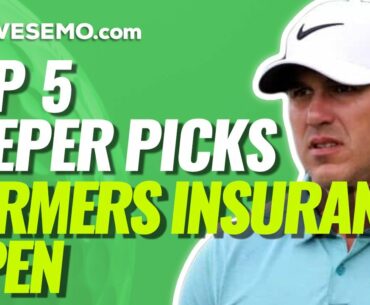 2021 FARMERS INSURANCE OPEN TOP-5 DFS SLEEPERS | DraftKings & FanDuel Golf Low-Owned Plays