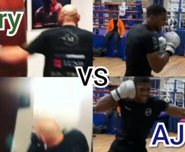 Tyson Fury vs Anthony Joshua left hook speed and power comparisons.