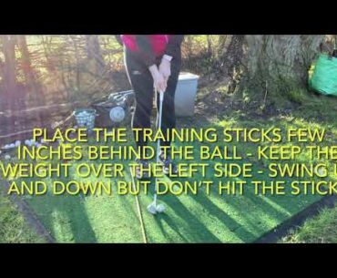 Improve your contact with the ball when chipping