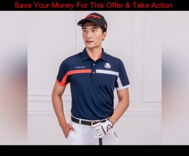#Top Summer new golf Sportswear men's short-sleeved breathable and quick-drying T-shirt High Qualit