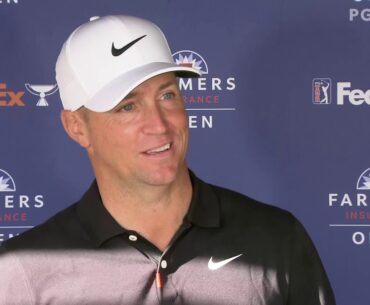 Alex Noren Thursday Flash Interview English 2021 Farmers Insurance Open - Round 1