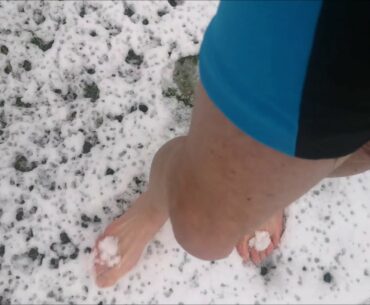 BAREFOOT SNOW WALK AND BATH