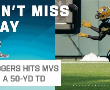 Rodgers Hits MVS w/ 50-Yd TD to Start 2nd Quarter
