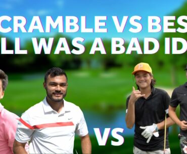 PLAYING WITH SOME STUDS | SCRAMBLE VS BEST BALL | HIGHEST LEVEL OF GOLF ON THE CHANNEL SO FAR