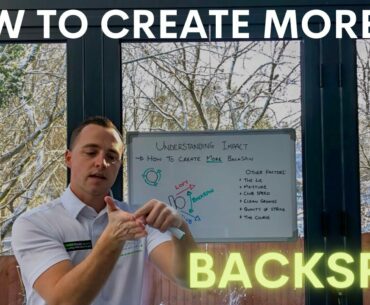 HOW TO GET MORE BACKSPIN
