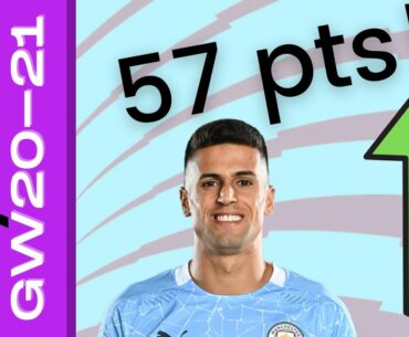 Cancelo Finally Hauls in My FPL GW20 Team ! 7th Rank Rise in a row! Kane Injured! Team Reveal GW21