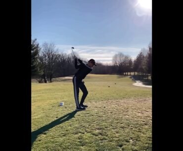 9 Iron 145 to front bunker!