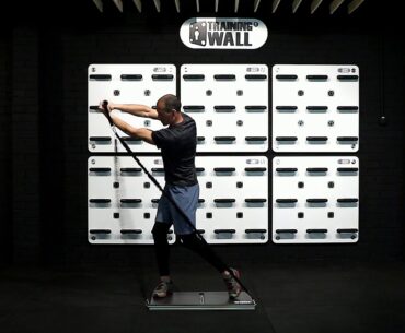 Golf swing with SpinWall Plate - (elastics)