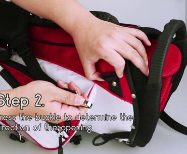 Metal Hooks  Adjustable Strap for Golf Stand Bags Instructions