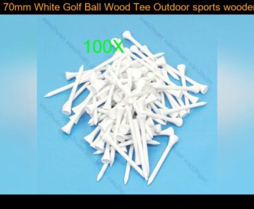 100pcs 70mm White Golf Ball Wood Tee Outdoor sports wooden Tees