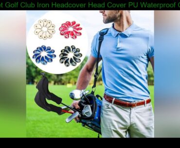 10pcs/Set Golf Club Iron Headcover Head Cover PU Waterproof Golf Train Outdoor Headcover Protector