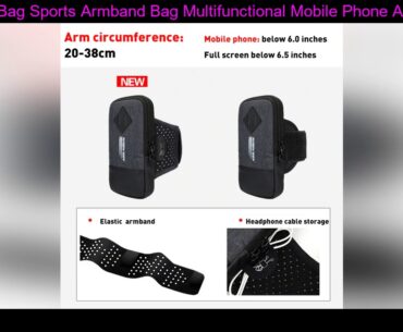 New Arm Bag Sports Armband Bag Multifunctional Mobile Phone Arm Bag Large Capacity Sports Arm Strap