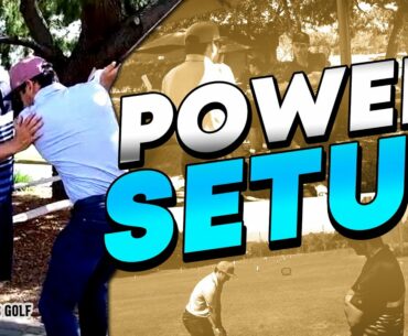 FULL POWER Setup | Golf Swing VLOG