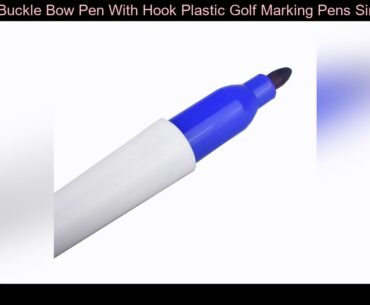Triangle Buckle Bow Pen With Hook Plastic Golf Marking Pens Simple And Easy Sports Goods