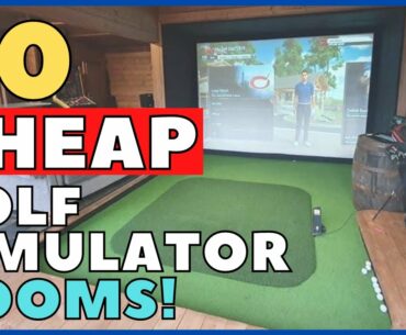 20 BUDGET Home Golf Simulator Room Ideas!