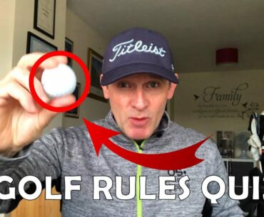 GOLF RULES QUIZ (multiple choice answers)