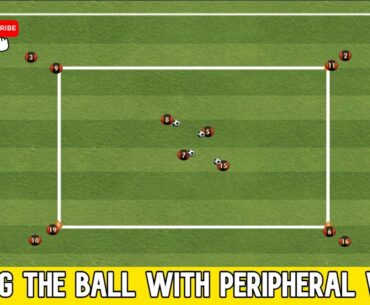 Football training: Driving the ball with peripheral vision | Coach Sante
