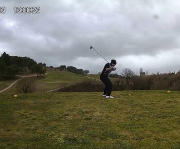 Golf Shot Driver Fade