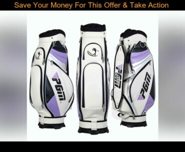 #Best Pgm Authentic Golf Standard Bag For Women Waterproof Pu Standard Package Large Capacity Sport