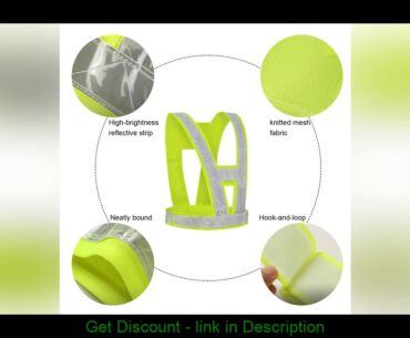Best Deal Adjustable Elastic Strap LED Luminous Reflect Cycling Vest High Visibility Outdoor Runnin