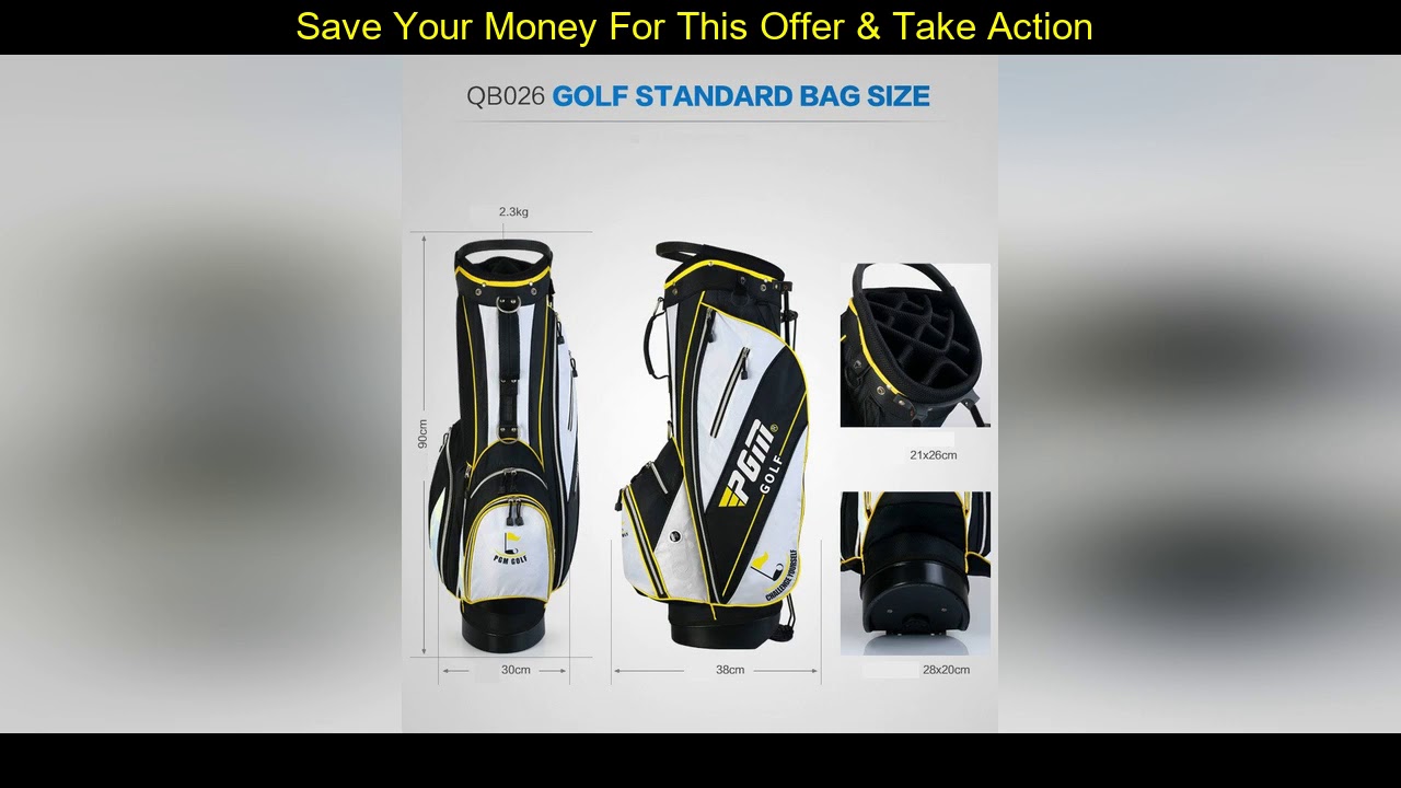 #Deal PGM Brand High Capacity Portable Golf Bag Golf Support Bag Golf Sport Bag #Deal PGM Brand High Capacity Portable Golf Bag Golf Support Bag Golf Sport Bag