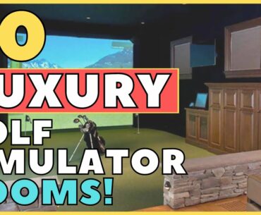 20 LUXURY Home Golf Simulator Room Ideas!