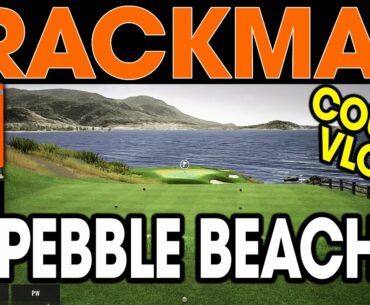 Trackman Golf Simulator - Playing Pebble Beach Golf Course (Virtual Golf 2 & Trackman 4)