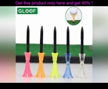 best 1Set 80mm Golf Tees Accessories Training Aids Golf Ball Holder Plastic Height Adjustable Golfi