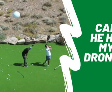 Hitting a Drone with a Golf Ball?!? Can he do it?