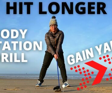 HIT LONGER gain more yards with BETTER BODY ROTATION
