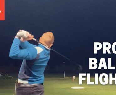 Night golf swings & ball flights #shorts