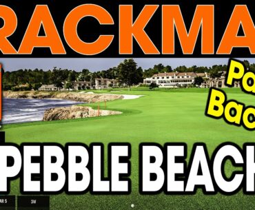 Trackman Golf Simulator - Playing Pebble Beach Golf Course - Pt. 2 (Virtual Golf 2)
