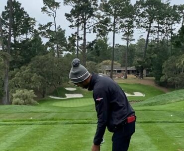 Akshay Bhatia at the AT&T 2021 - 15th hole Spyglass | Golf Rabble